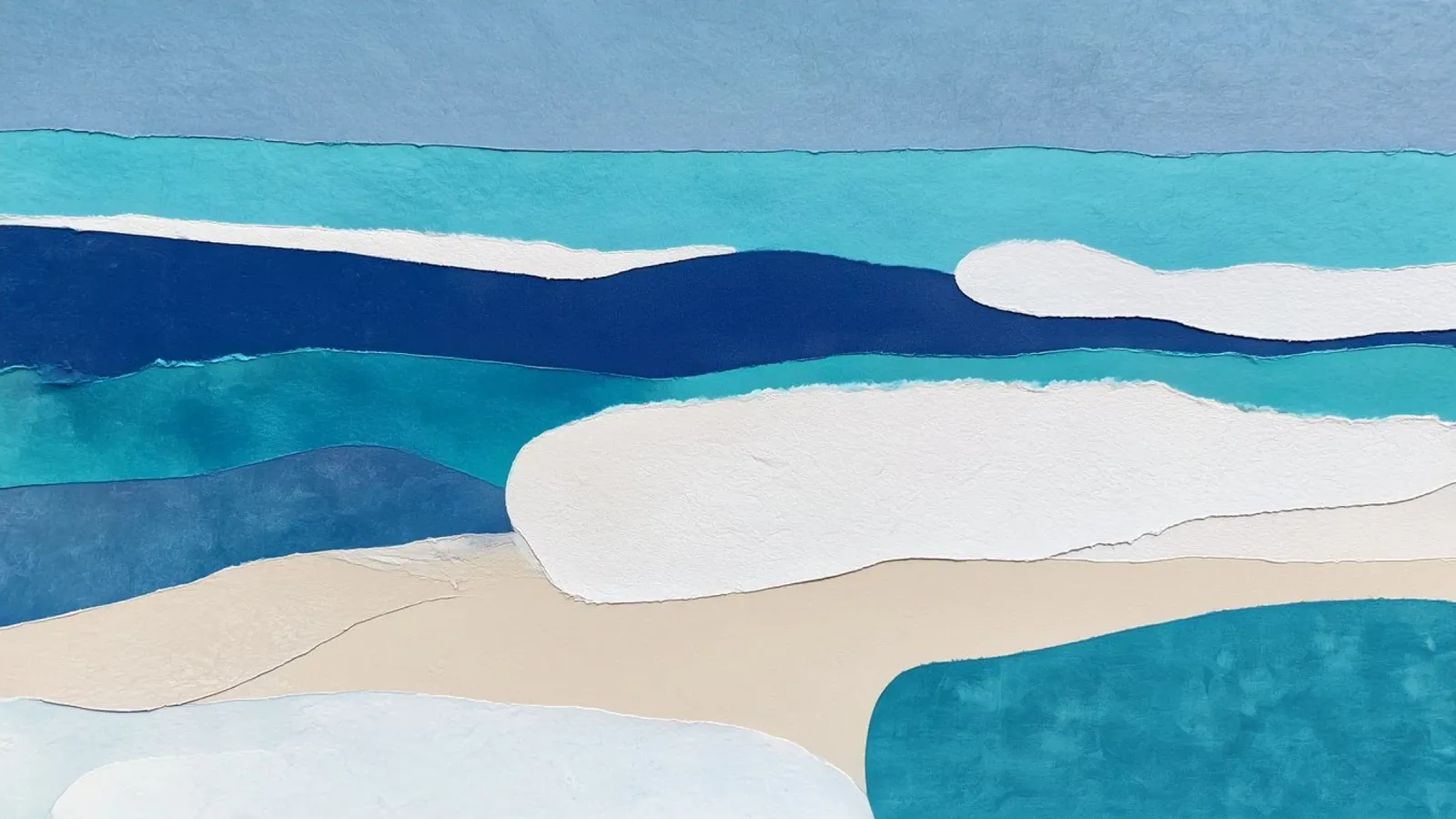 Azure Shoreline carta hahnemühle da Seed & Signal