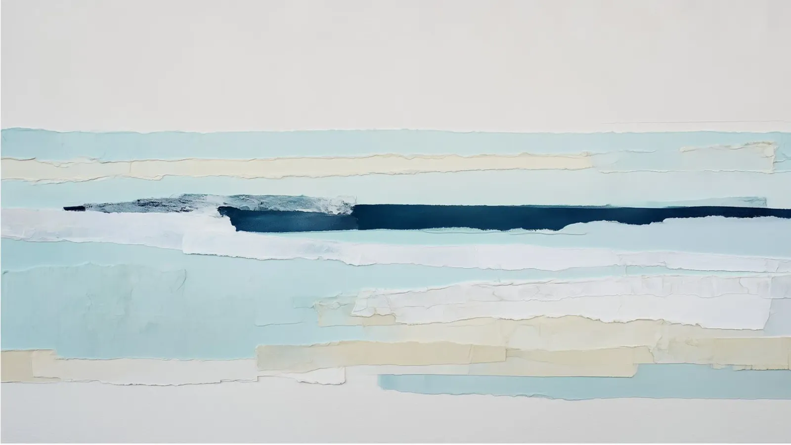Tide Layers canvas with Floater frame by Seed & Signal
