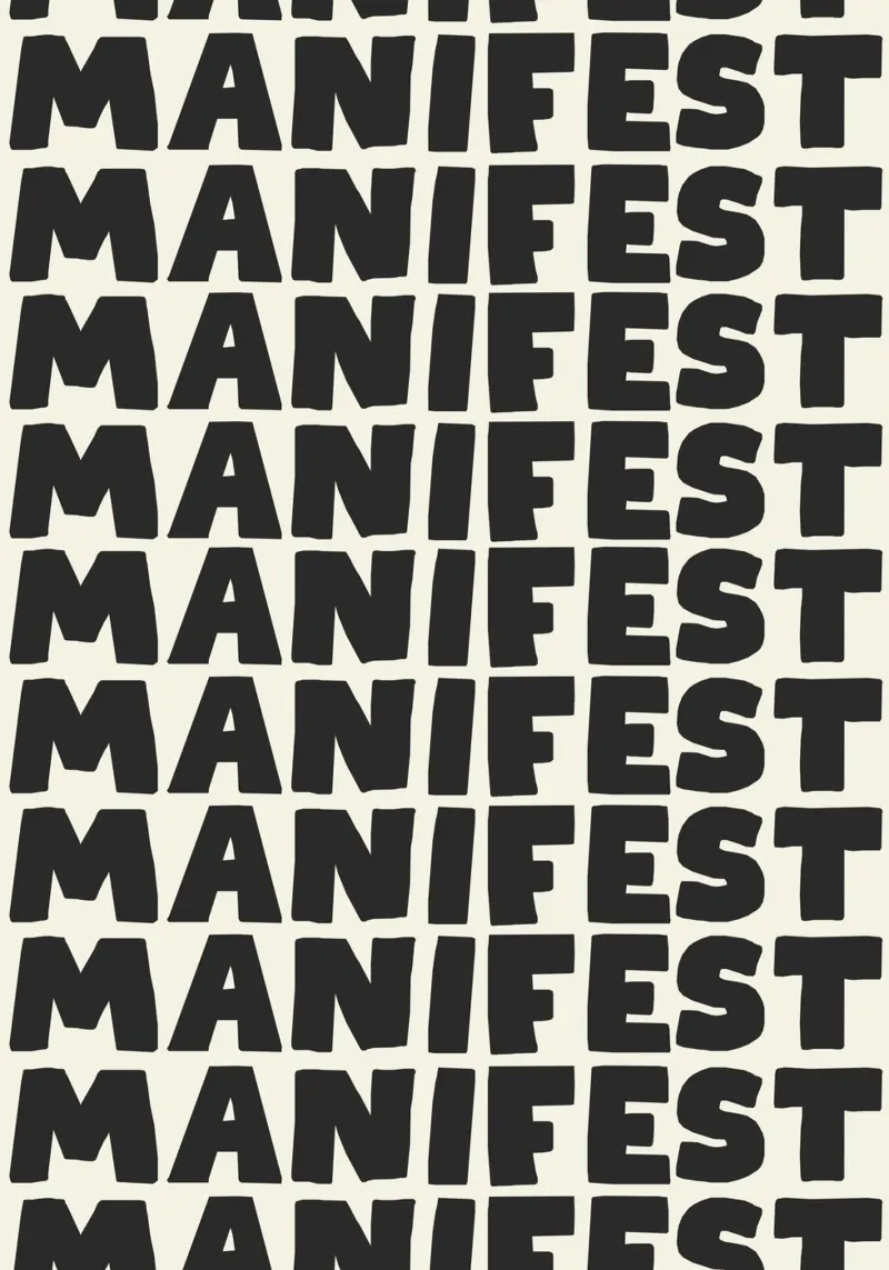 Manifest – Power in Stillness poster con telaio in legno da Attaboy Dsgn