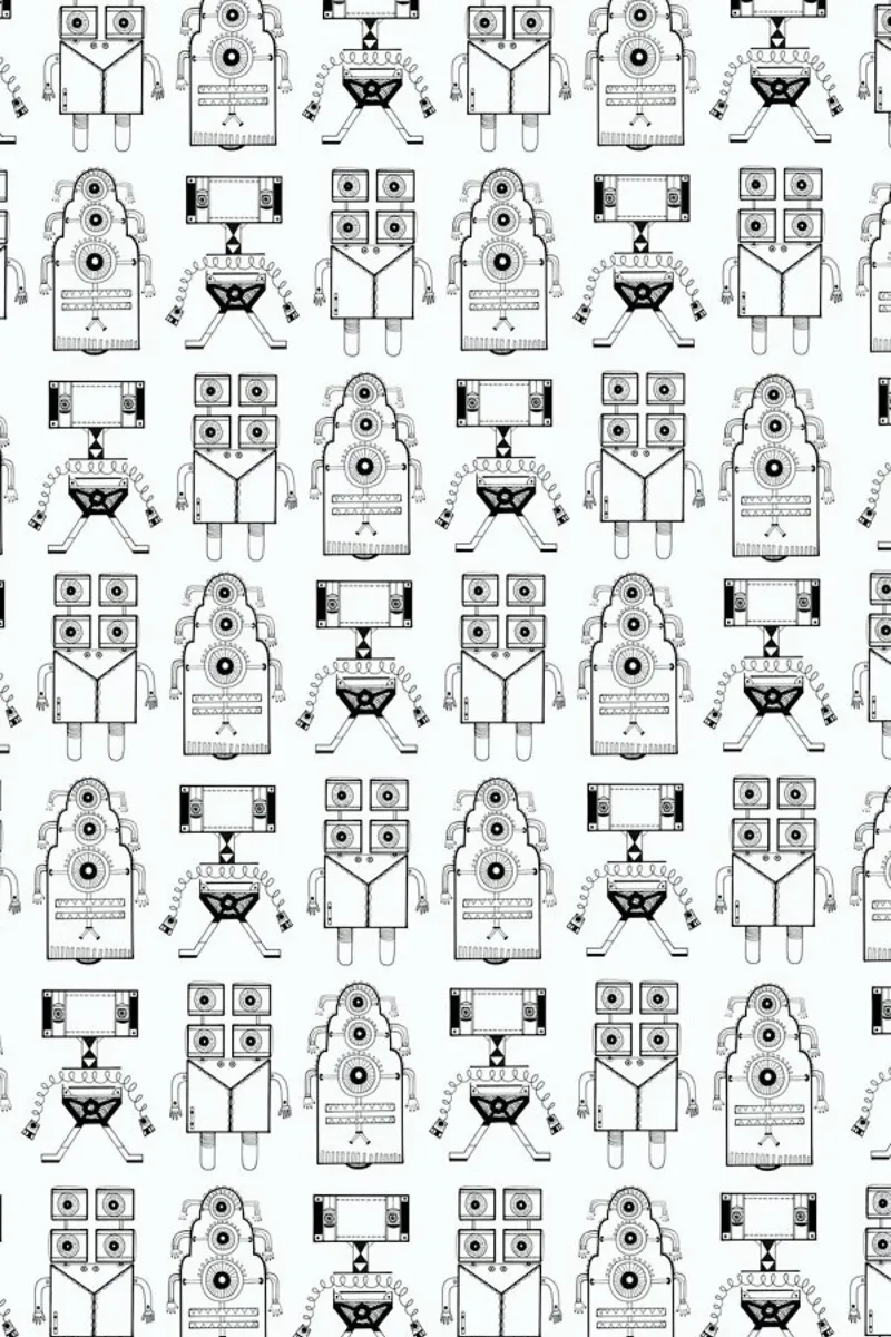 Robots (patroonrobotskopie) Poster von Studio Teer