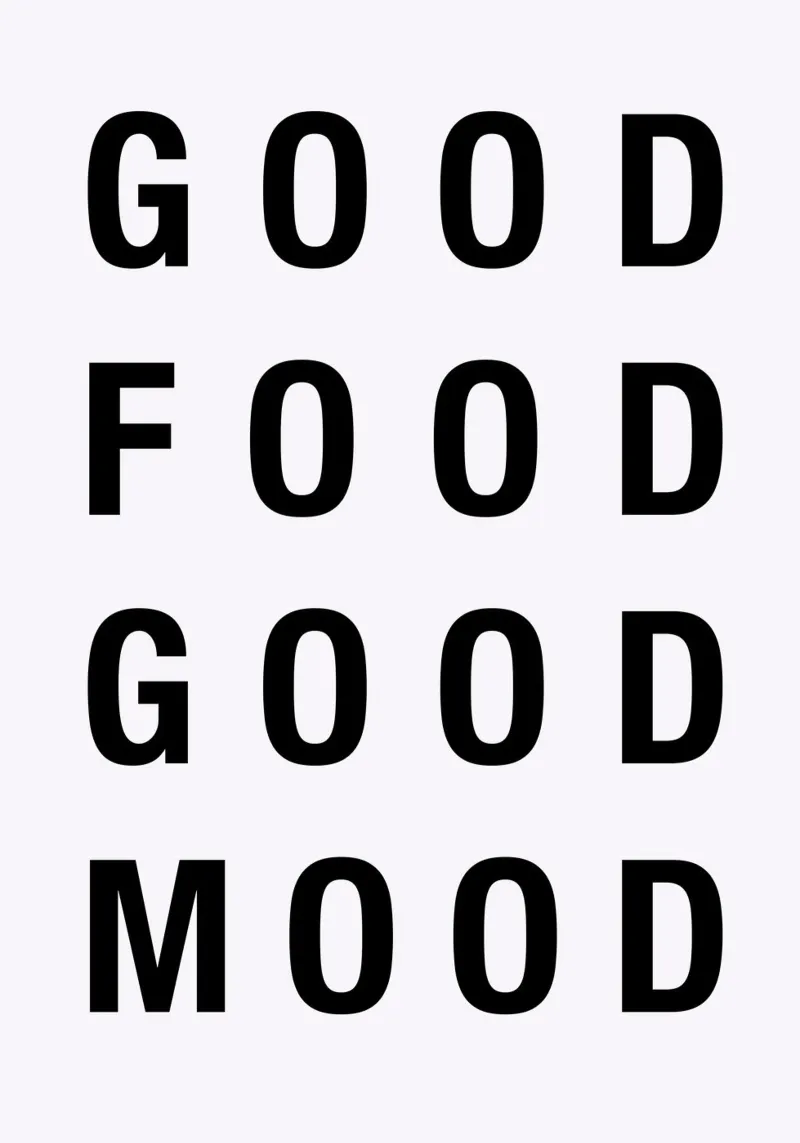Good Food, Good Mood – Retro Wholesome Vibes poster da Attaboy Dsgn