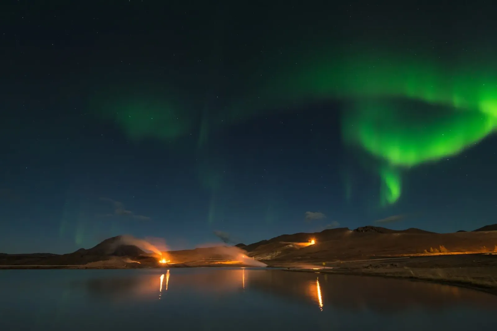 Noorderlicht Symfonie, IJsland canvas met Baklijst van PhotoVibe Decor
