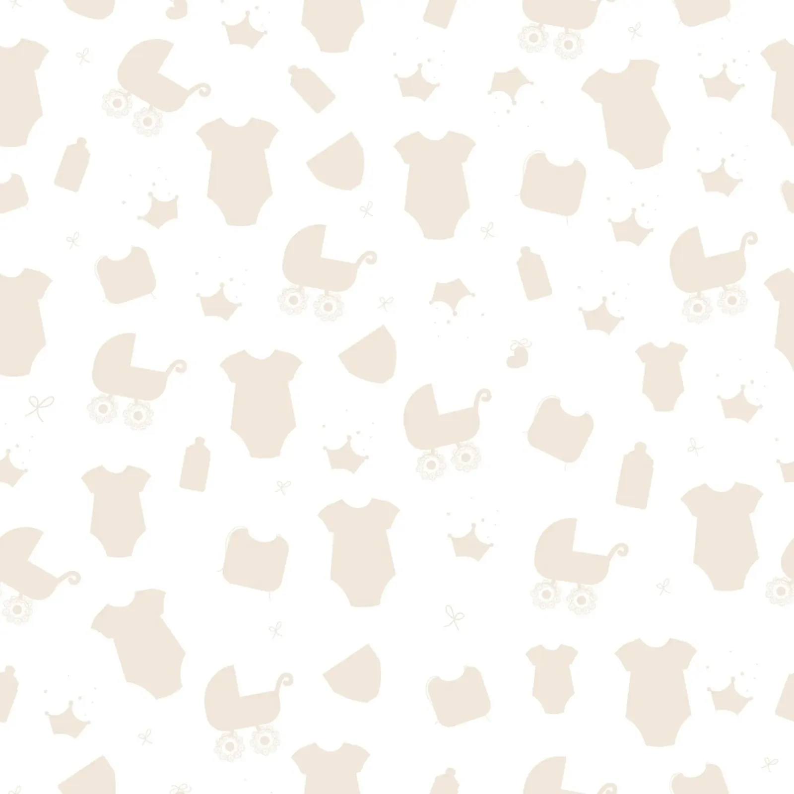 Baby symbol neutral cream colored pattern canvas with Floater frame by gulsengunel