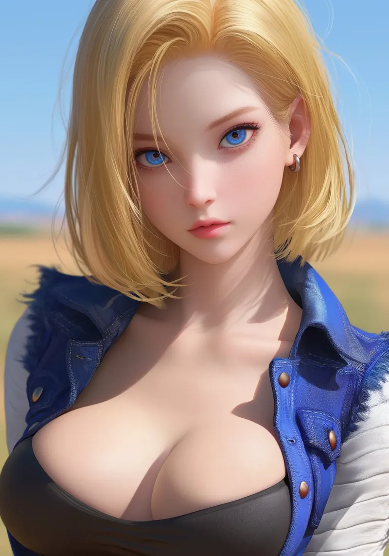 Android 18 Dragon Ball pellicola backlit da Fleur de Lys