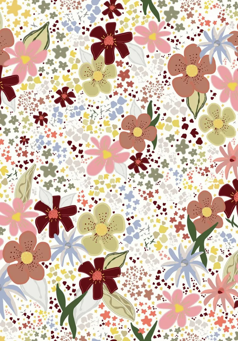 Autunno motivo floreale caldo botanico arte boho carta hahnemühle da gulsengunel