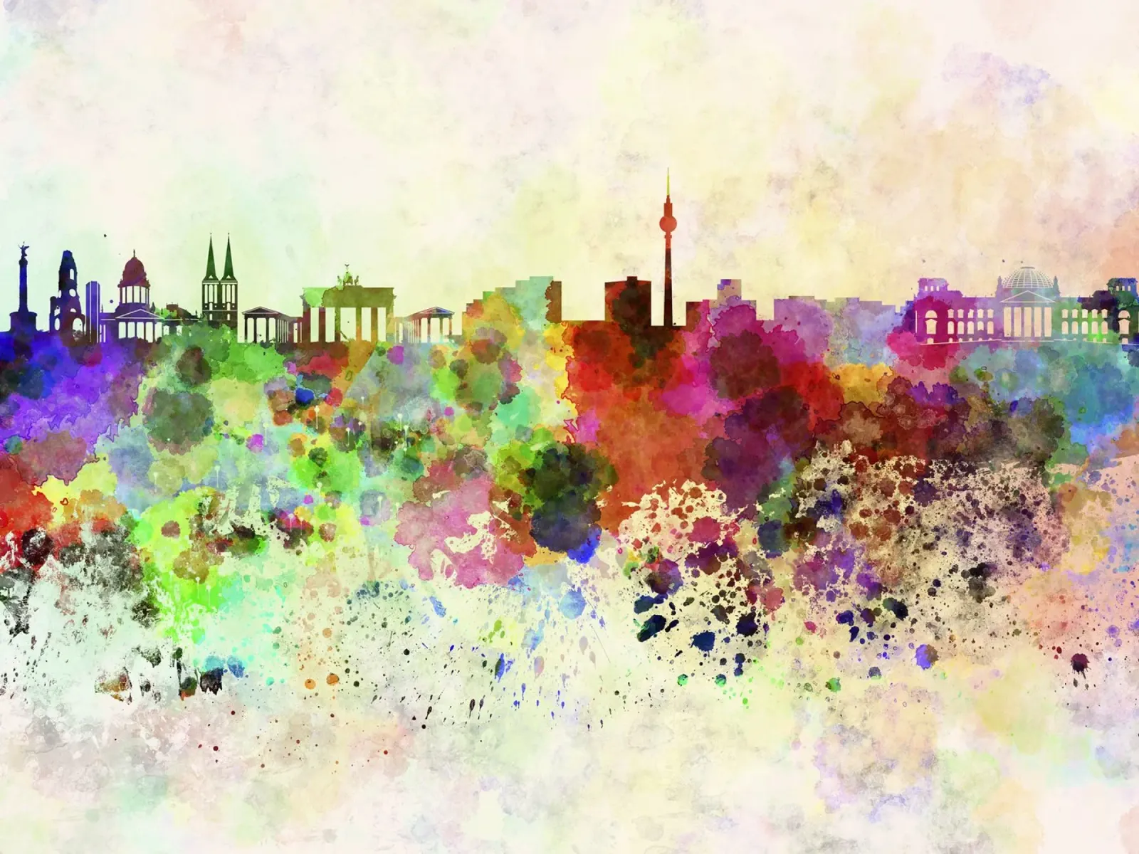 Lo skyline di Berlino pellicola backlit da 🎨 Point and Art