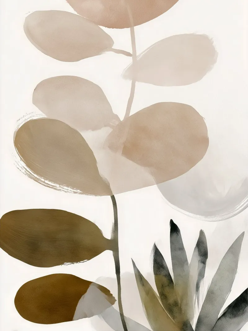 Zachte eucalyptus schaduwen hahnemühle van Seed & Signal