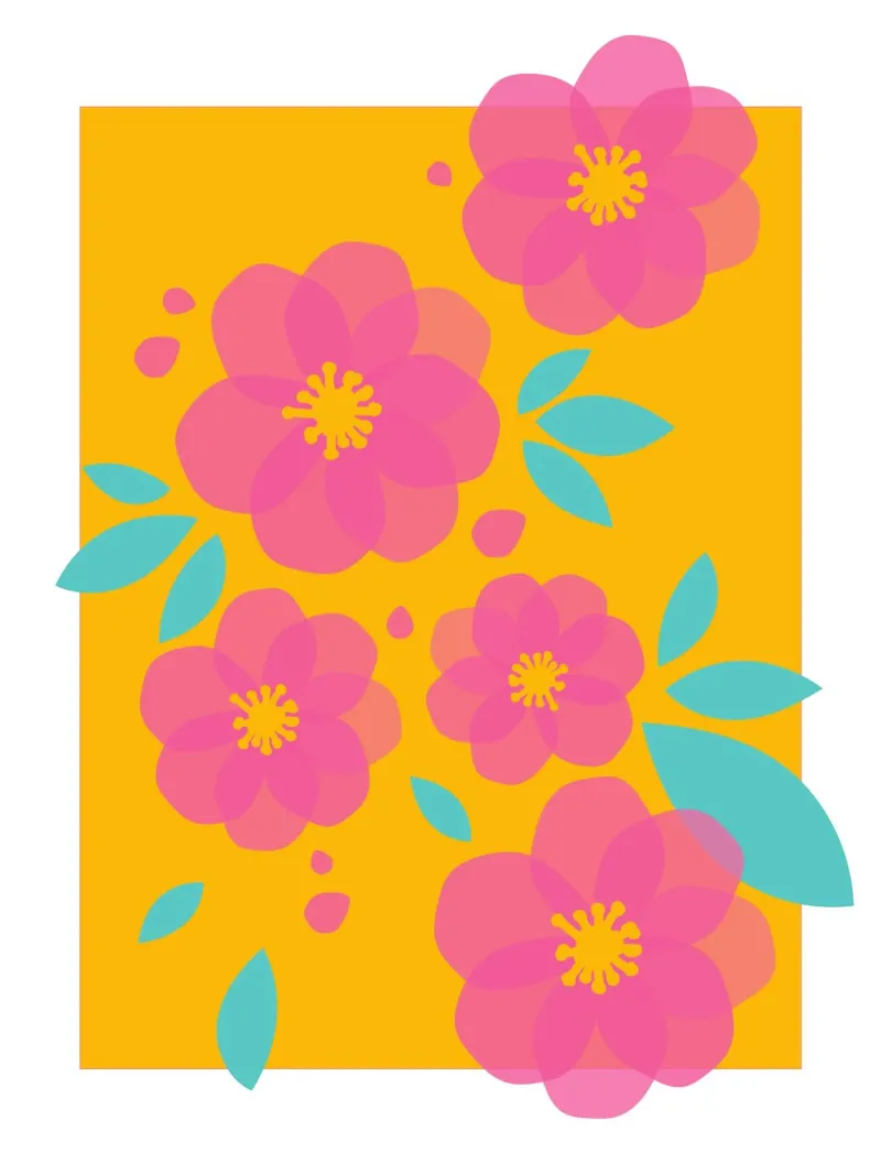 Blumen poster with aluminum frame by Fraysein Design
