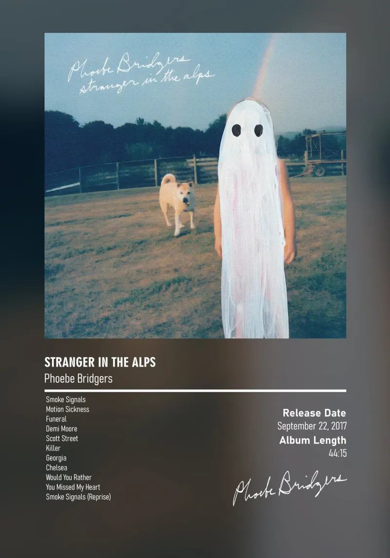 Stranger in the Alps (2017) by Phoebe Bridgers pellicola backlit da DGUnder