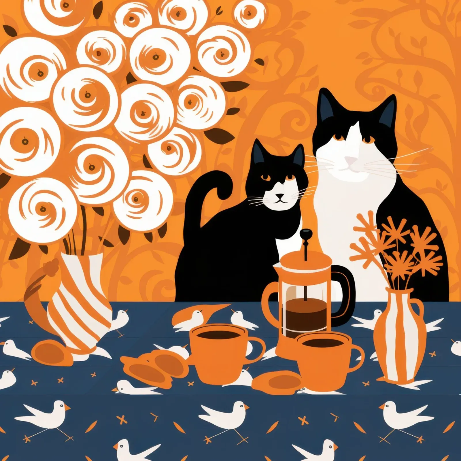 Caffeina Caos felino carta hahnemühle da Monuments Fire