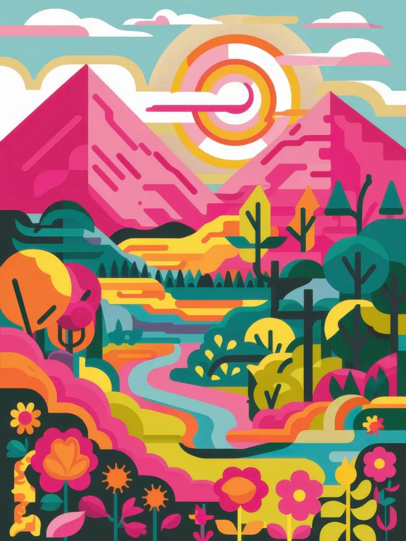 Picco del fiume Arcobaleno carta hahnemühle da Dream Gesso