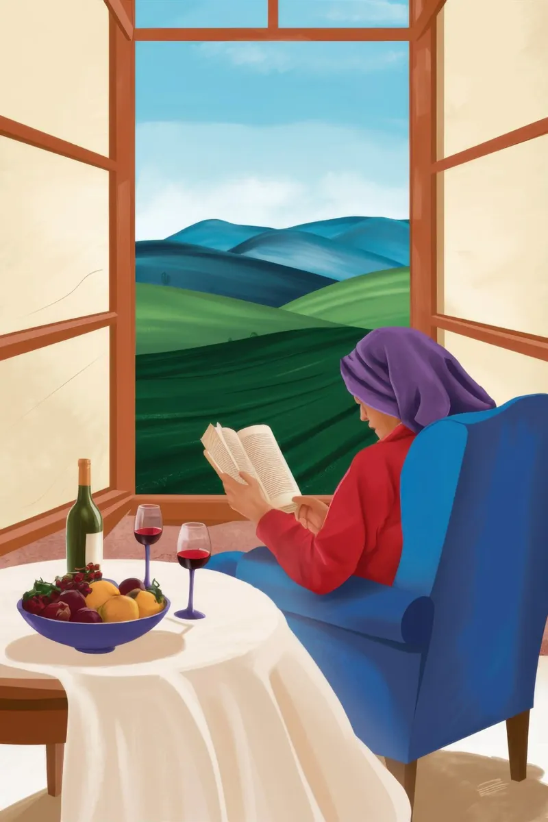Window Nook Serenity canvas by Giant Foxs