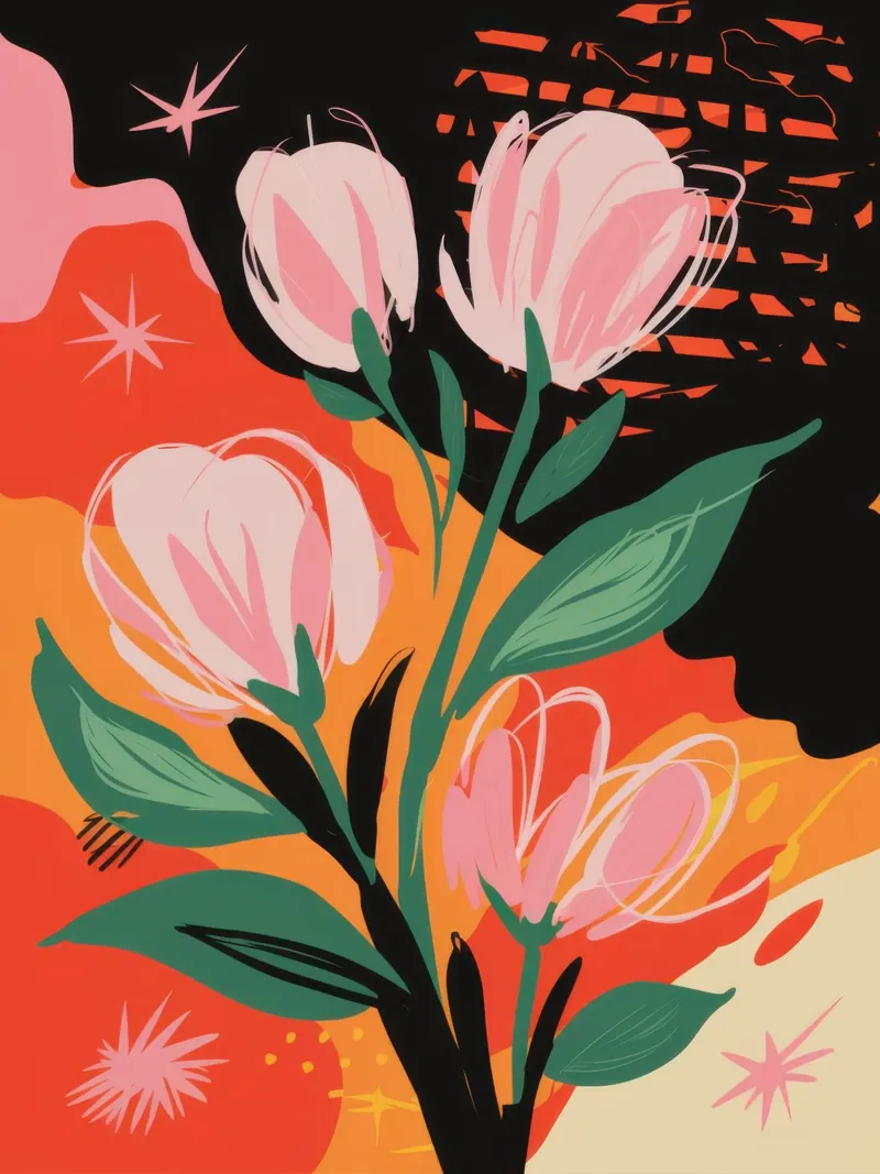 Zachte bloesems in de schemering canvas van Rain Balance