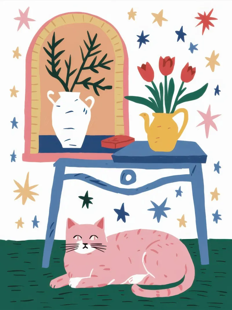 Sonno floreale stellato poster da Dream Gesso