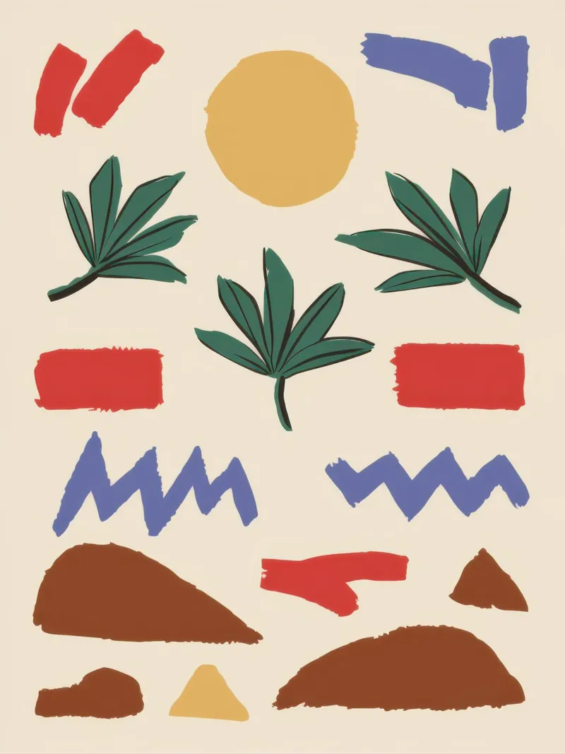 Earthen Element Pattern canvas by Dream Gesso