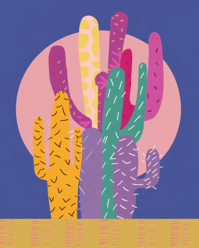 Twilight Desert Bloom poster by Rain Balance