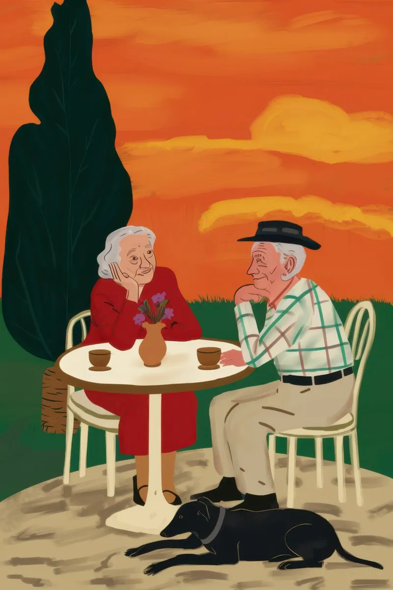 Sunset Cafe Duet hahnemühle by Giant Foxs