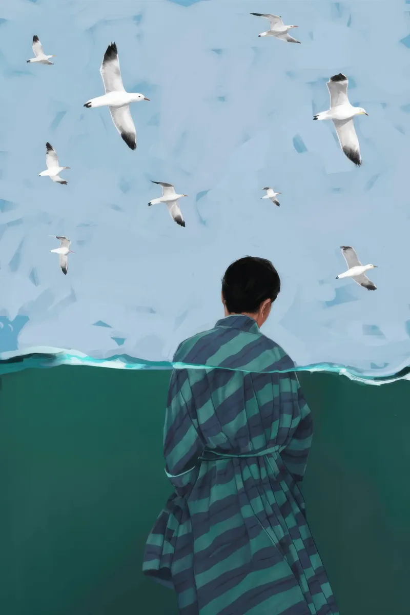 Seabird Solitude Song hahnemühle by Giant Foxs