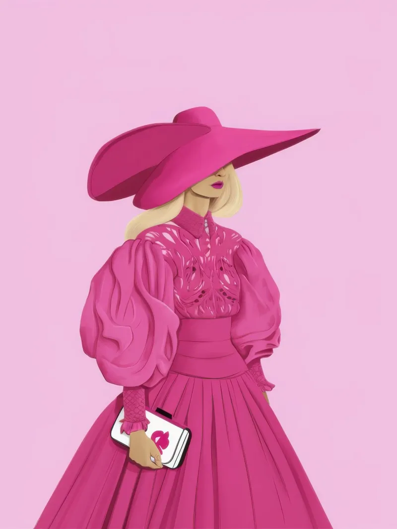 Magenta's Grand Demeanor poster by Rain Balance