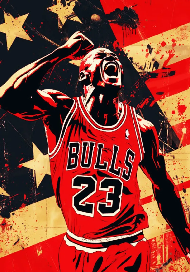 Michael Jordan art pellicola backlit da Lembayung art