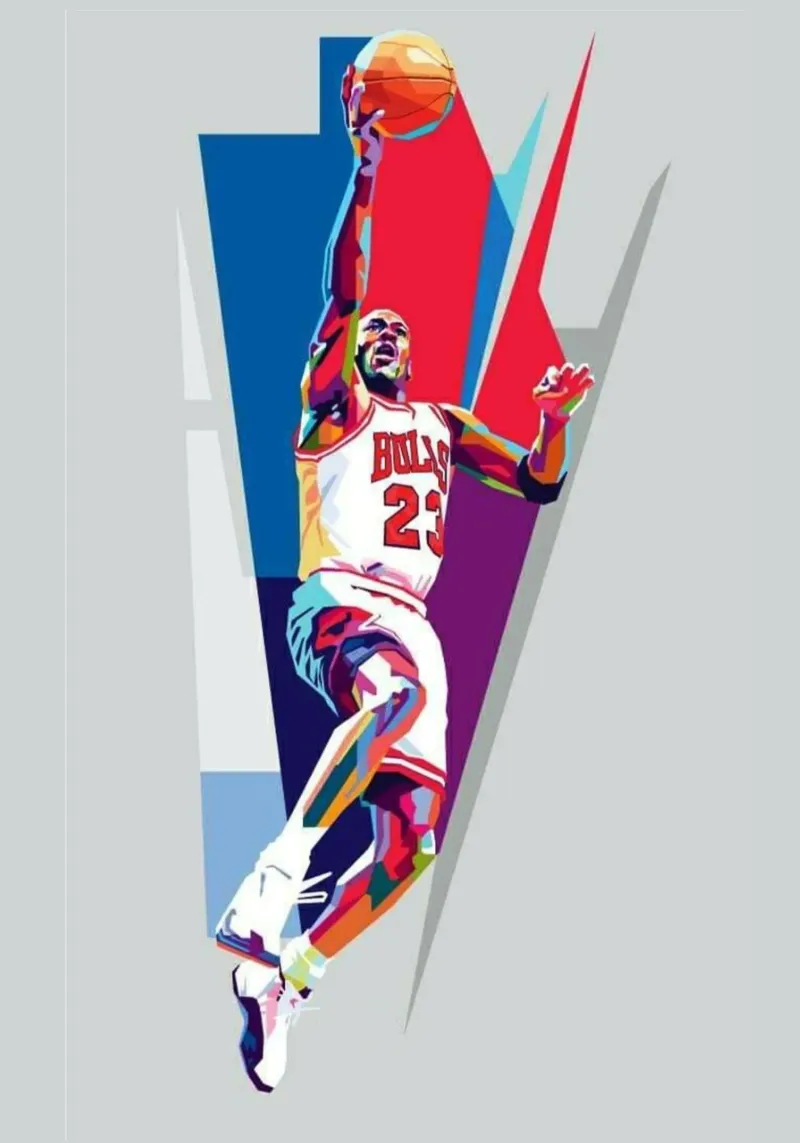 Michael Jordan pop art alluminio dibond da Lembayung art