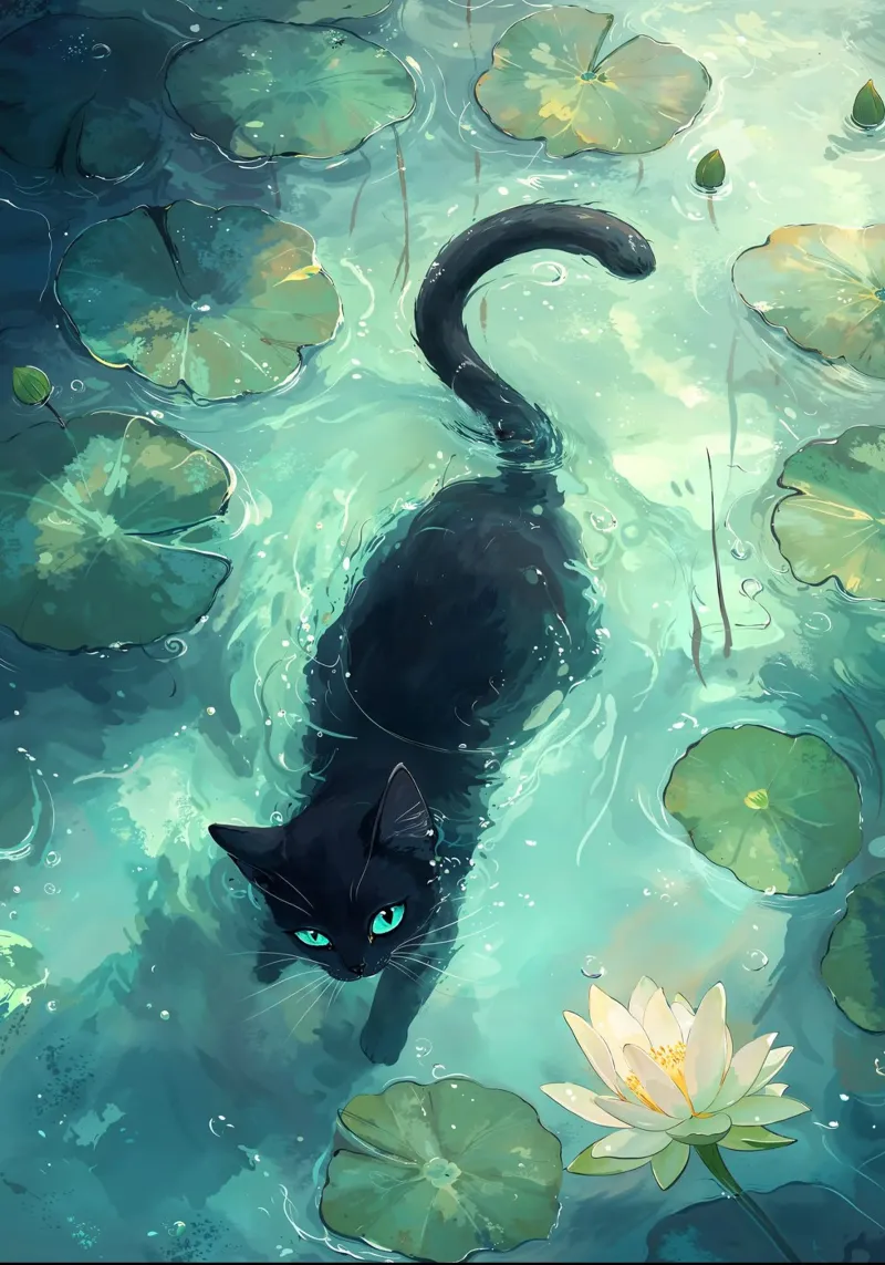 Lotus Prowl pellicola backlit da Pixaverse