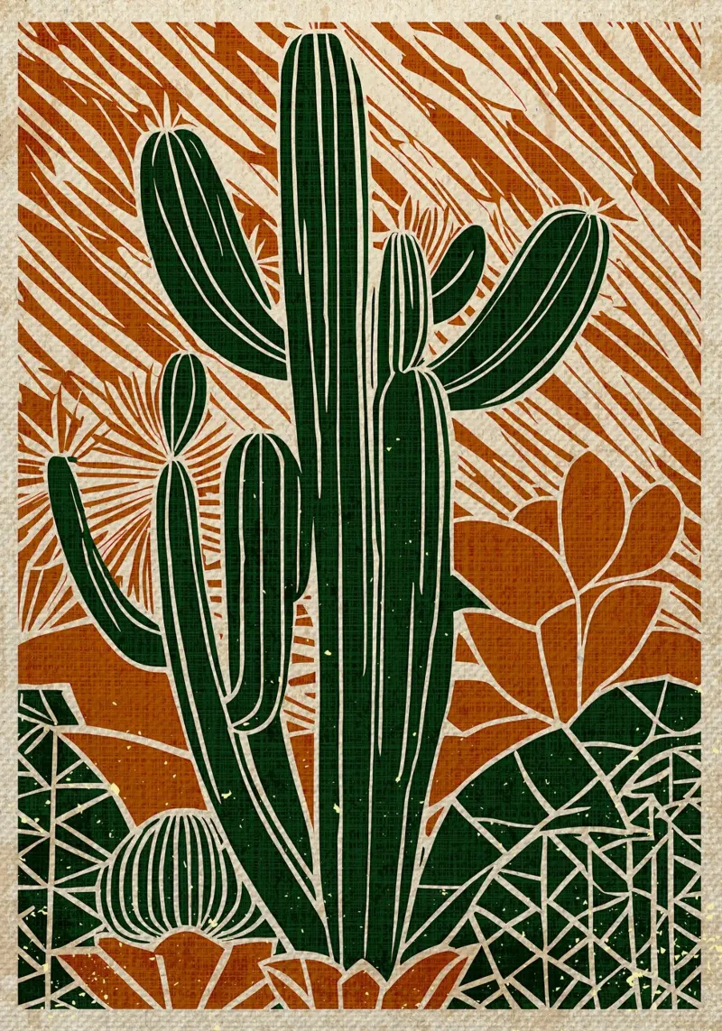 Poster Cactus Texas poster da Providence Mbabazi Studio