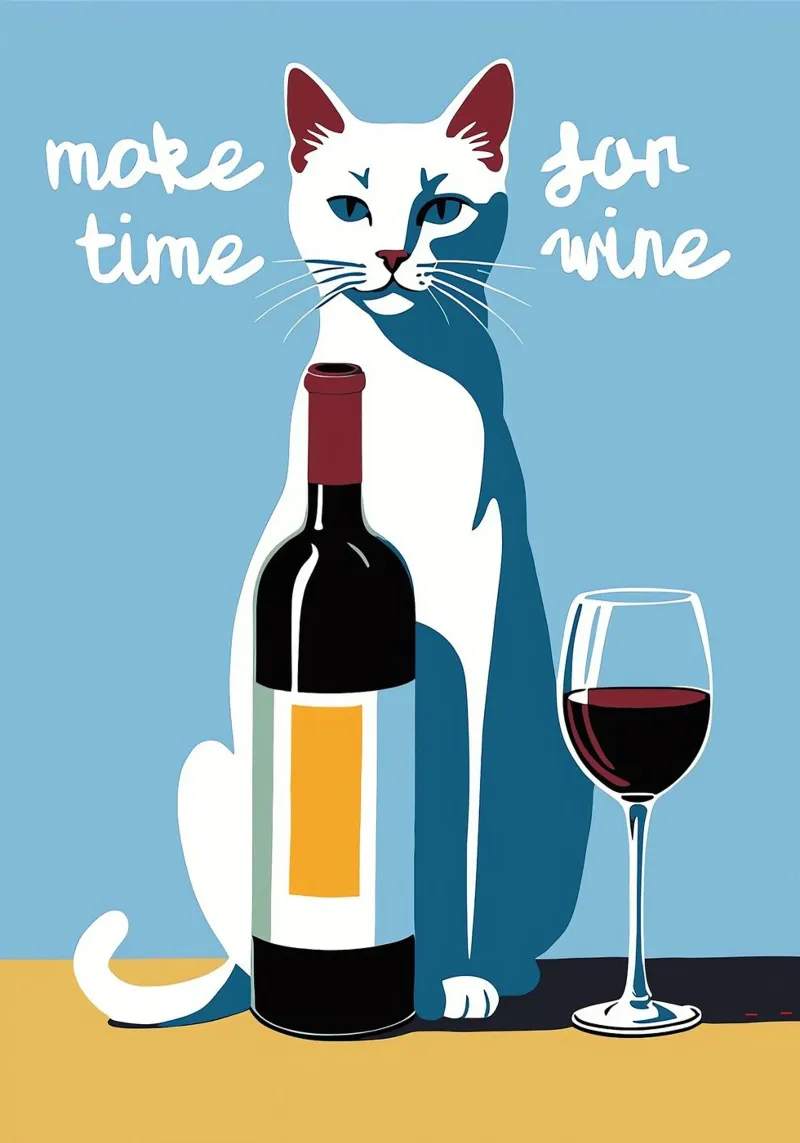 Make Time For Wine canvas by Arjun