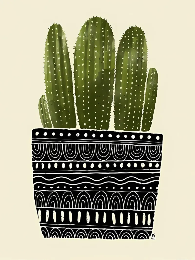 Cactus verde pellicola backlit da Jose