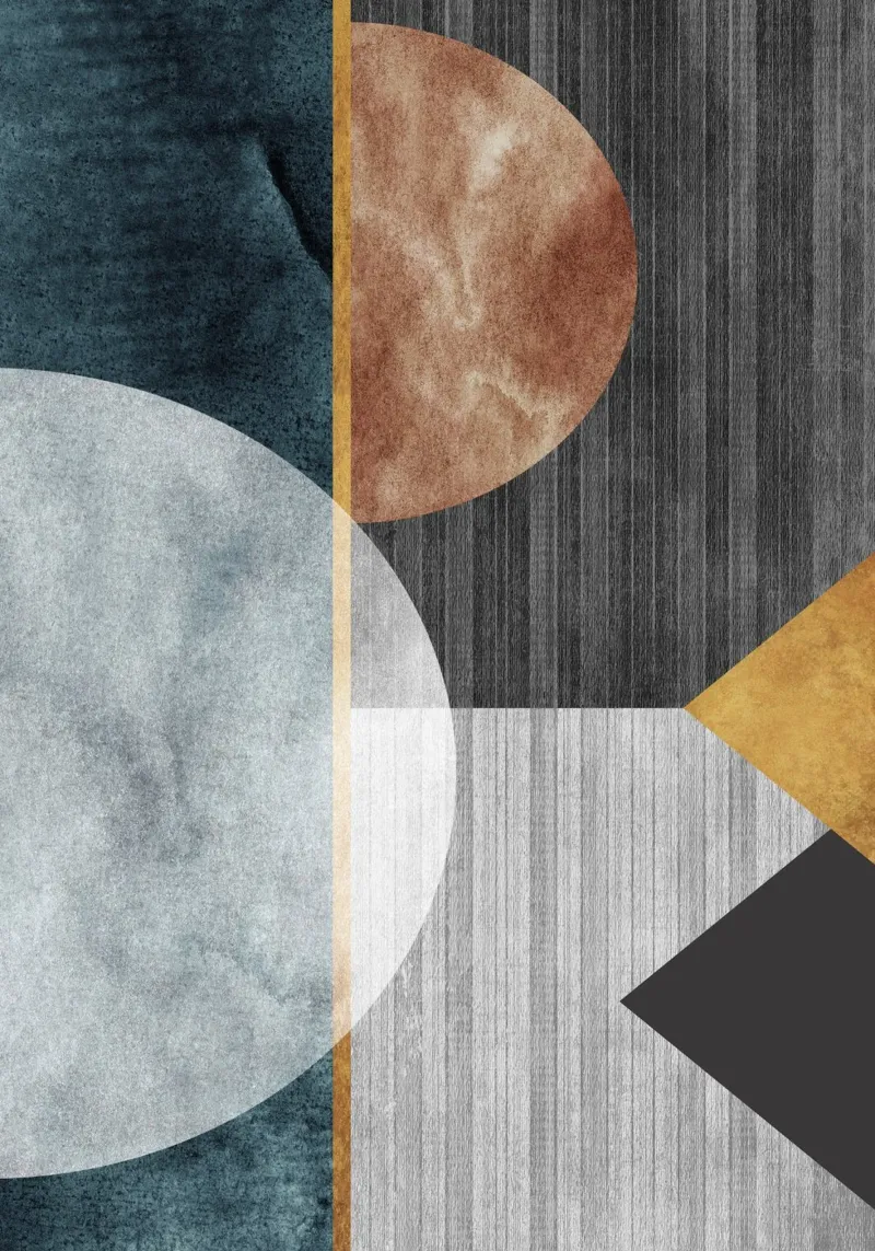 abstract art circles texture canvas by vintageshop