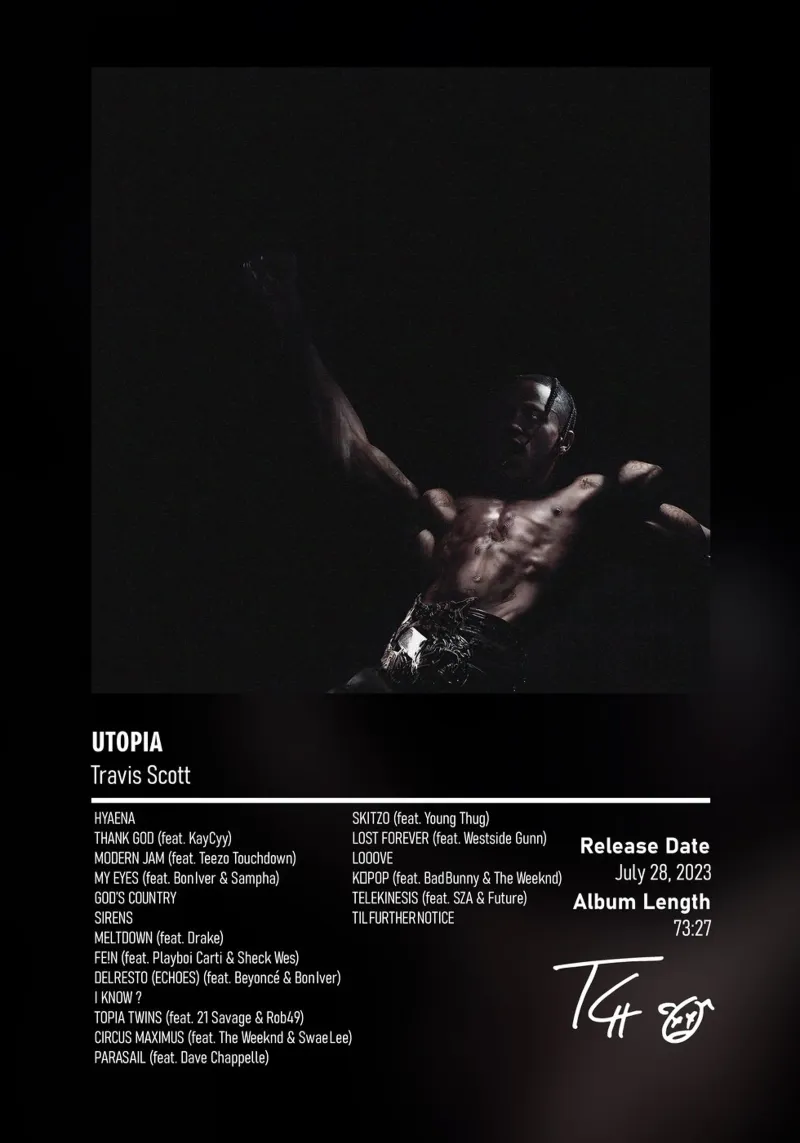 UTOPIA (2023) by Travis Scott metacrilato de DGUnder