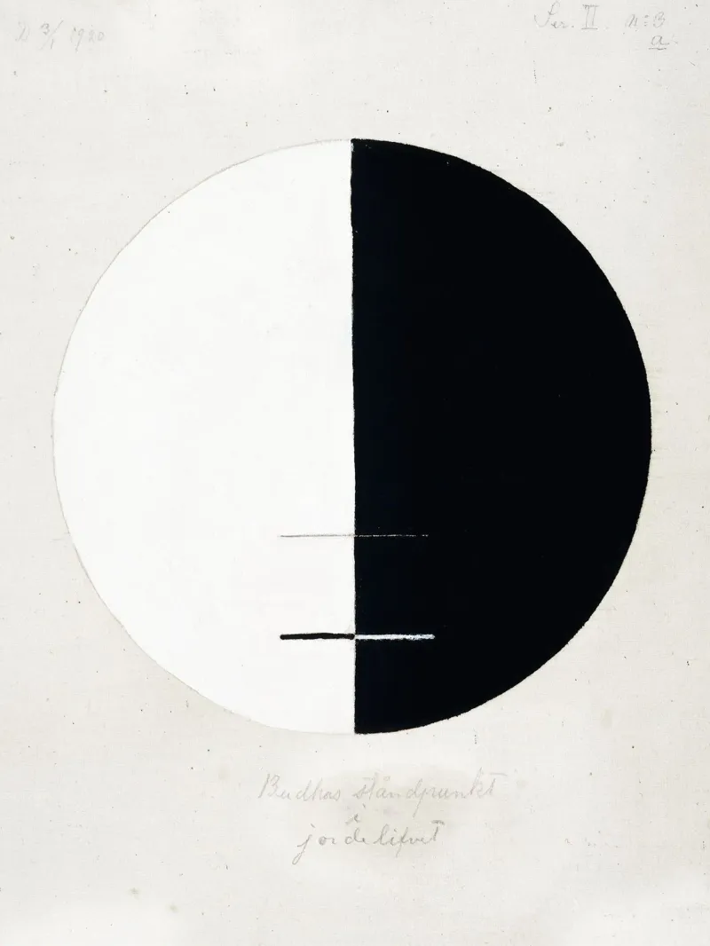Le point de vue du Bouddha sur la vie terrestre n° 3 (1920) hahnemühle de Art History