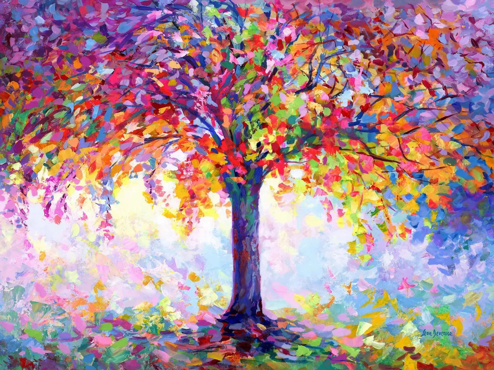 albero natura colorata pellicola backlit da Harley Wood