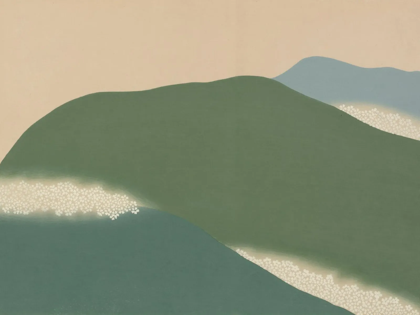 mountains landscape clouds poster by prindy