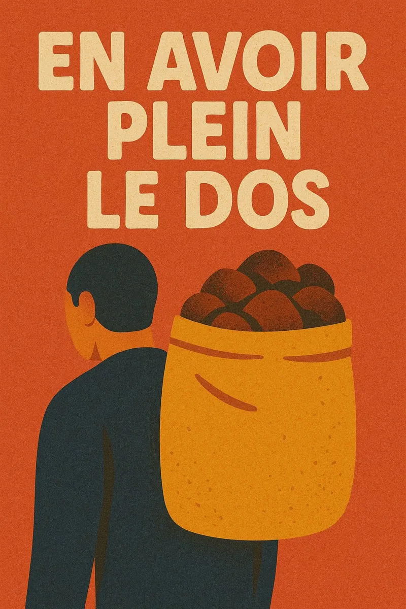 En plein le dos - Il manifesto che dice basta allo stile poster con telaio in alluminio da Art Typo Essentiel