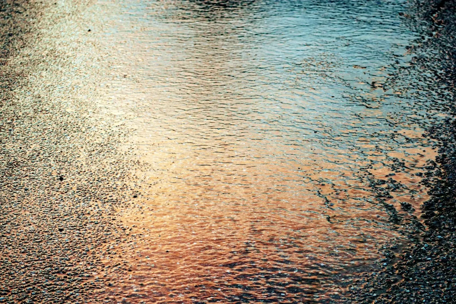 reflection sunset ripples pellicola backlit da twillight