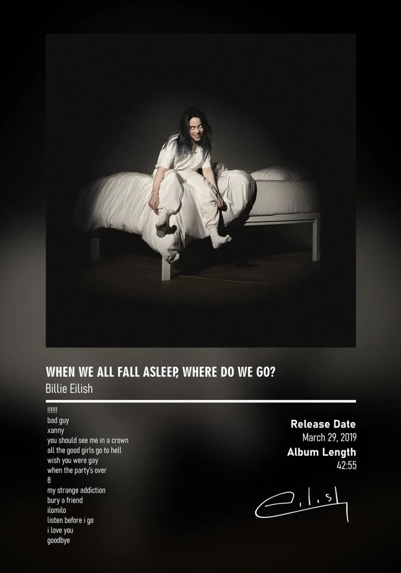 WHEN WE ALL FALL ASLEEP, WHERE DO WE GO (2019) alluminio dibond da DGUnder