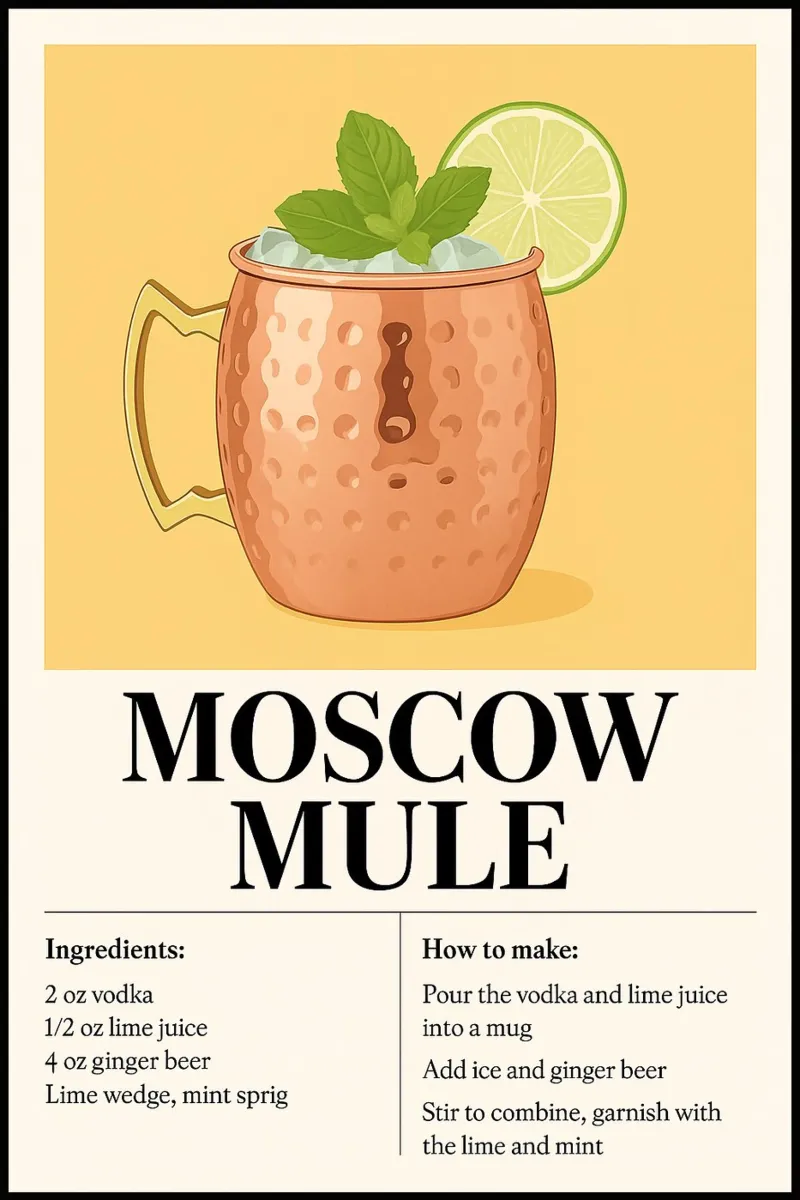 How to make Moscow Mule poster da KevKon