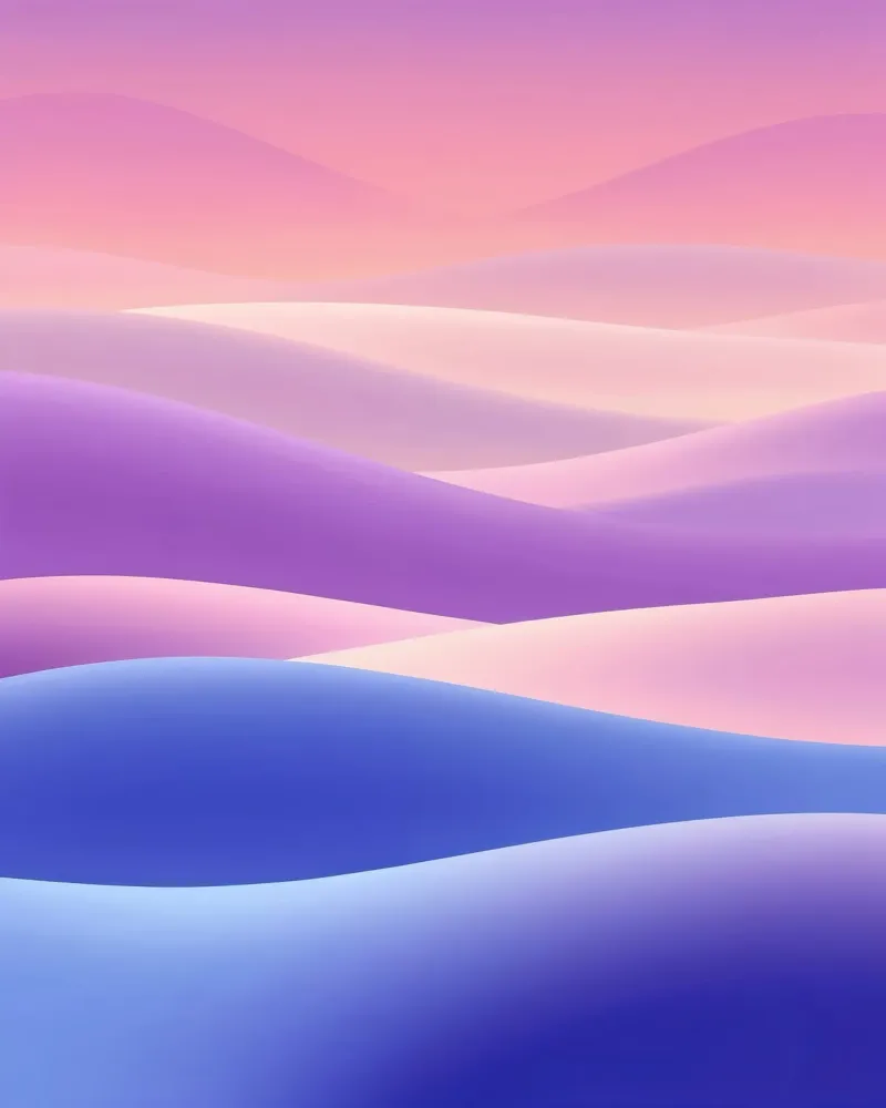 Abstract hills in pastel, landscape hahnemühle by RB-Digital-Paintings