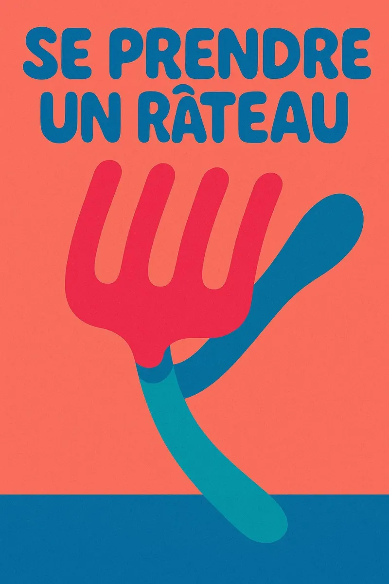 Catturare un rake - Il manifesto che lo minimizza poster con telaio in plastica da Art Typo Essentiel