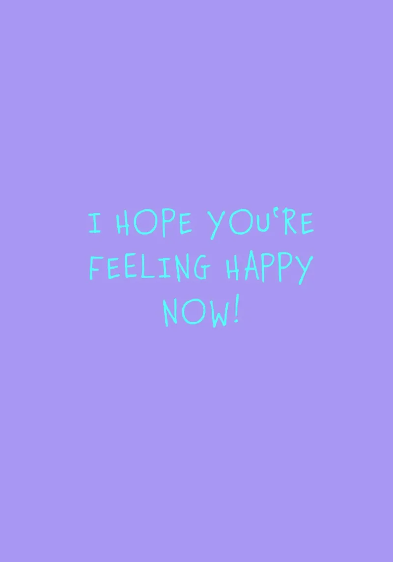I hope you‘re feeling happy now! backlit film by FRICKE DESIGN