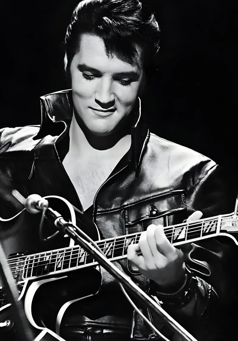 "Elvis Presley pellicola backlit da Low poly art