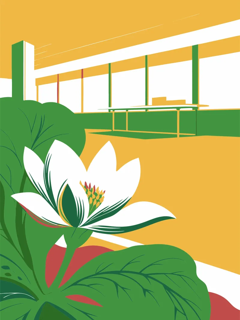 Flor de jazmín metacrilato de STORE PRESENCE
