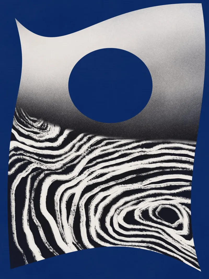 Mare scuro poster con telaio in alluminio da Little Dean
