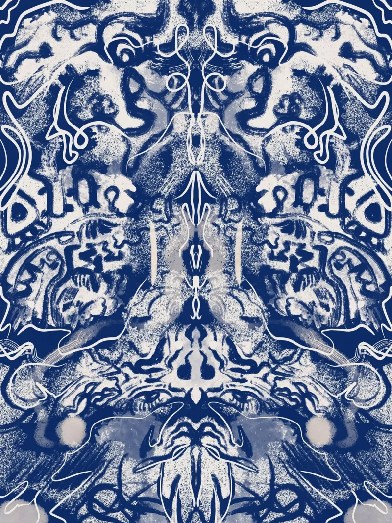 Cina blu rorschach 02 pellicola backlit da Little Dean