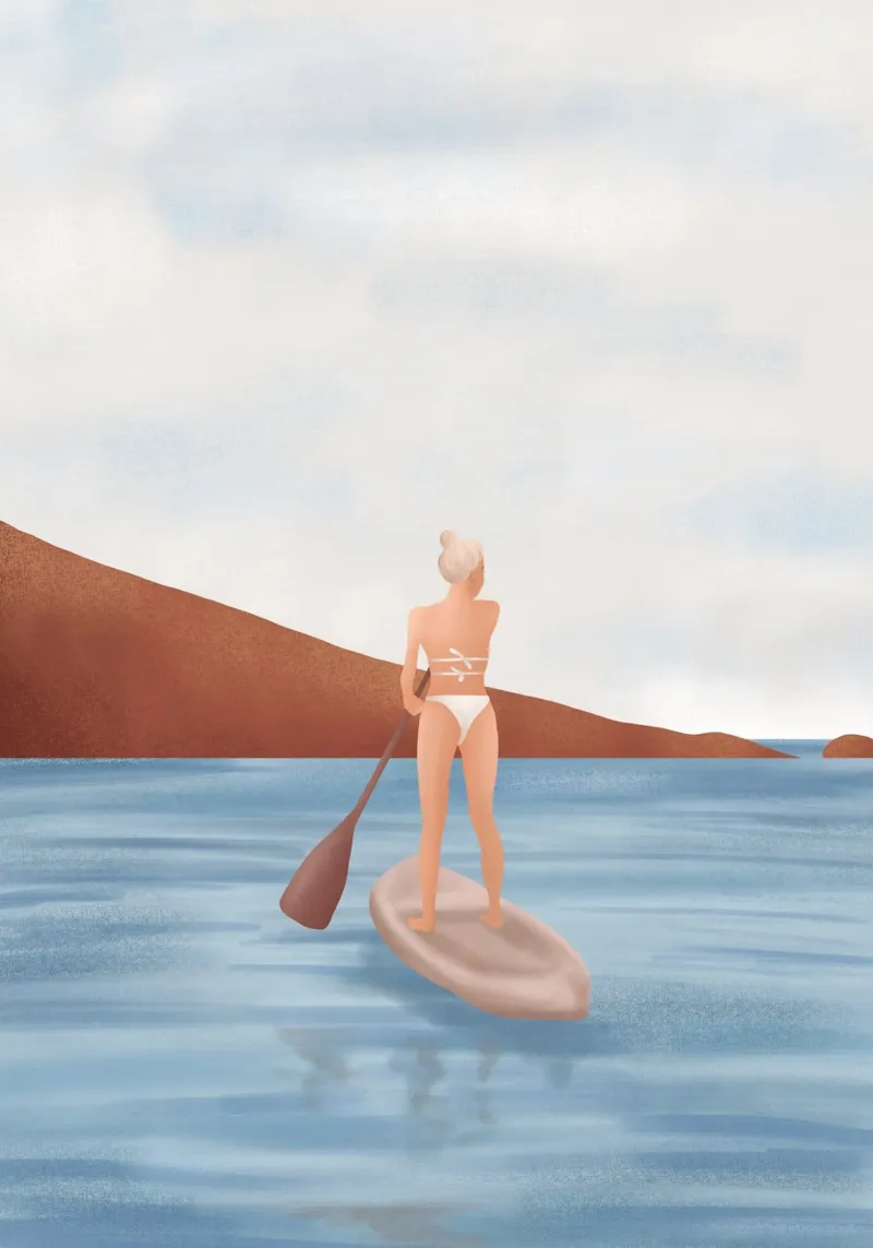 Summer Vacation II acrylic glass by Flow Line