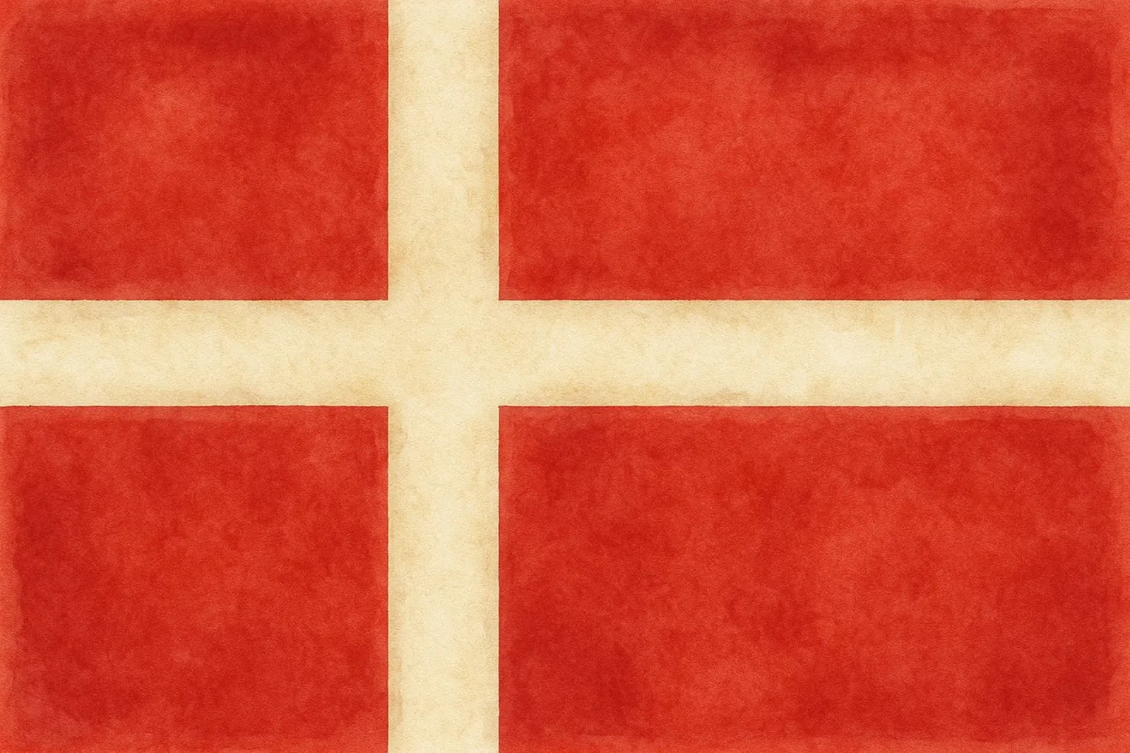 Vlaggen schilderen Denemarken canvas met Baklijst van Kania