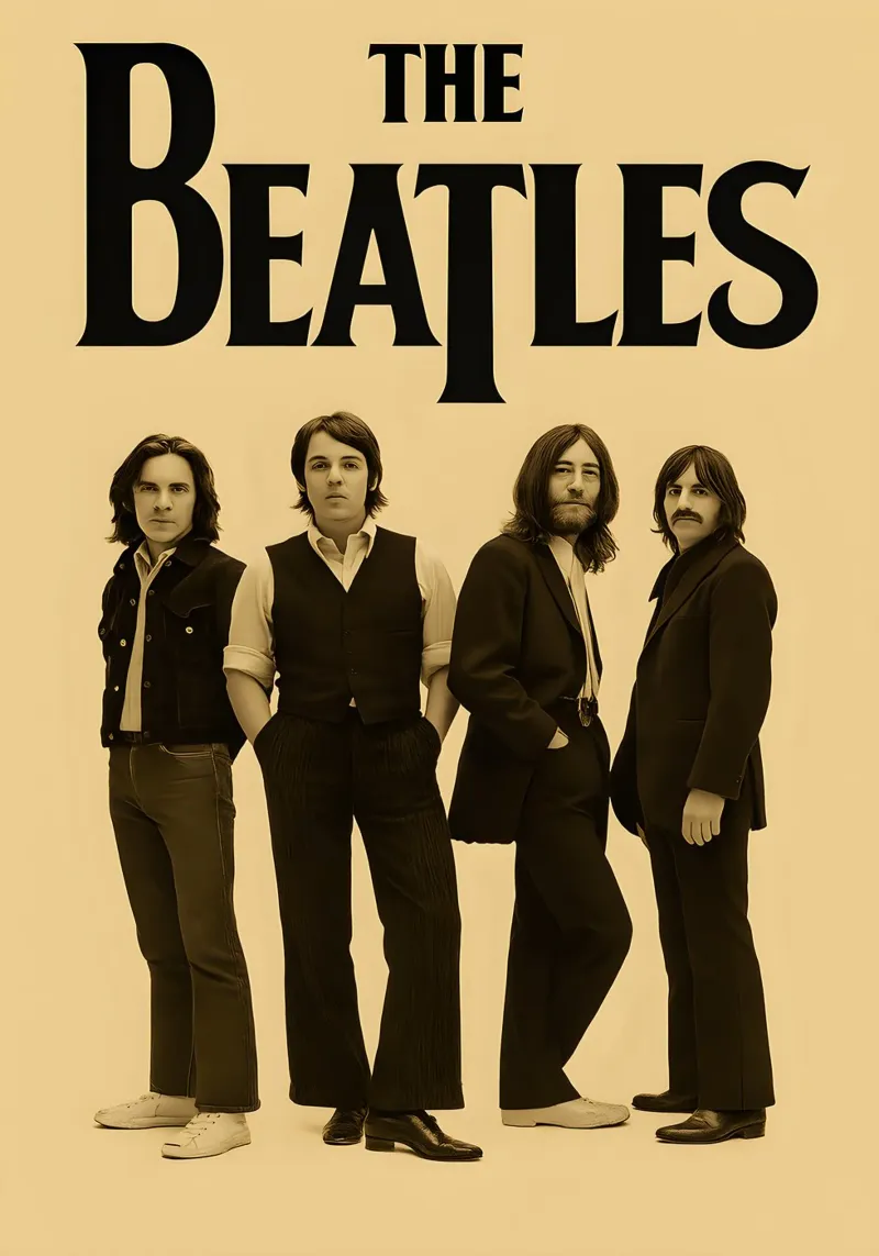 Beatles 13 X 19 Concert Mini Poster Re-Print Photo pellicola backlit da DGUnder