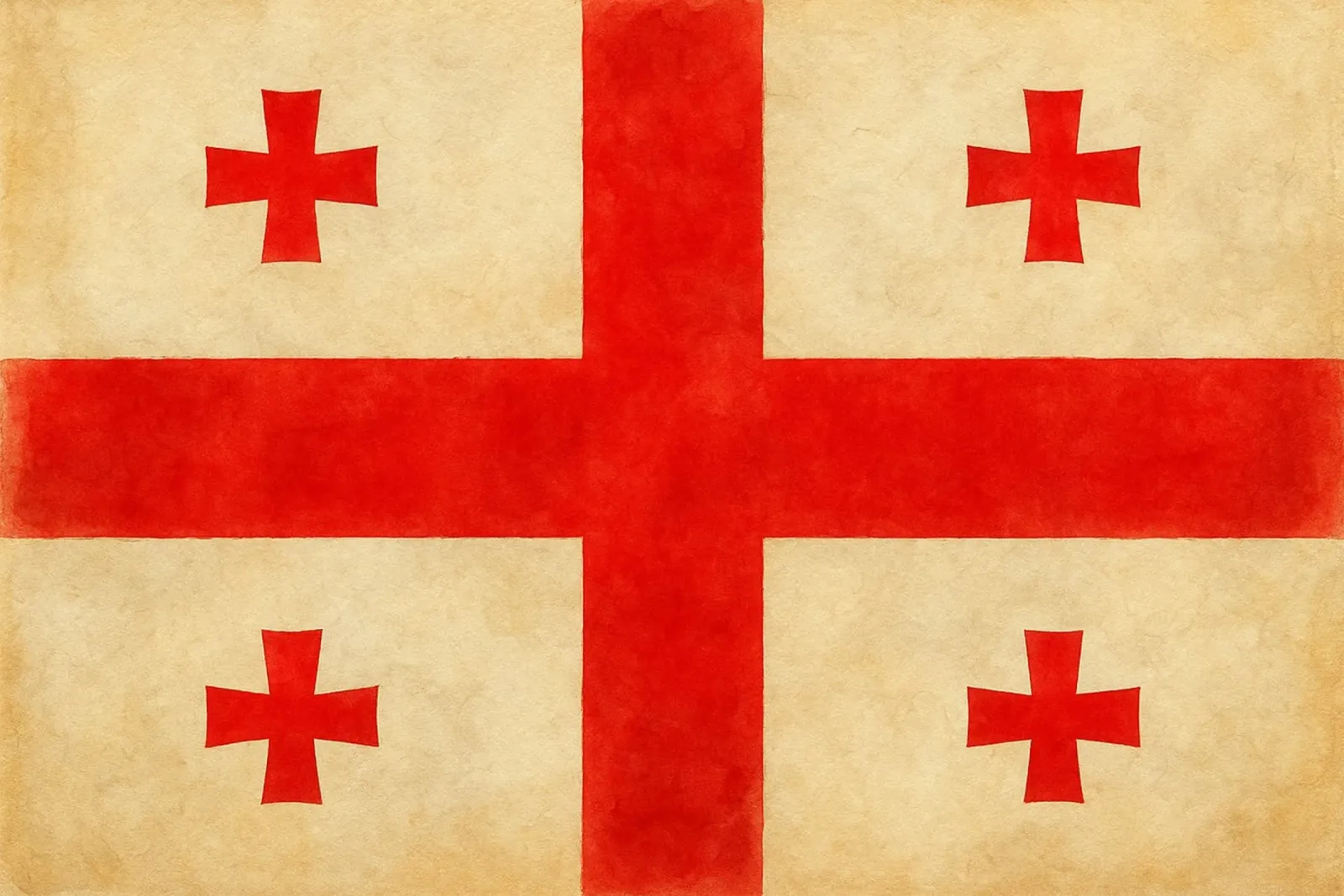 Georgia Flag Painting poster da Kania