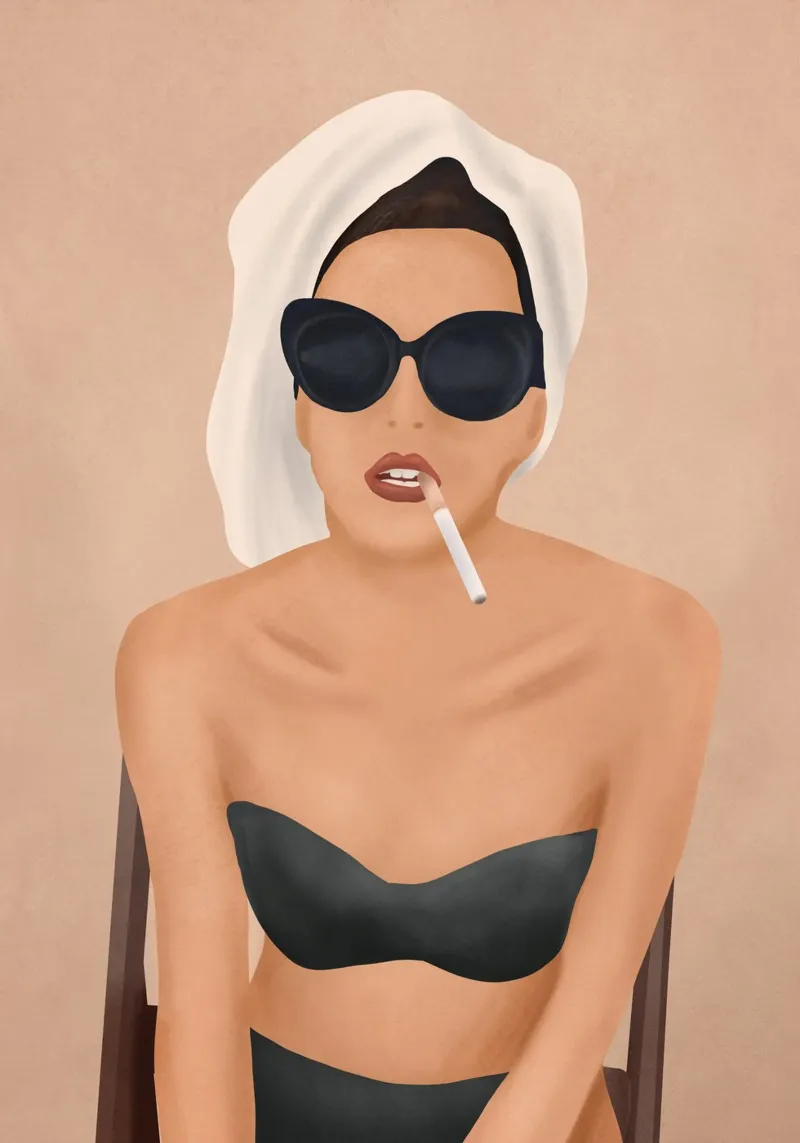 Morning Cigarette acrylic glass by Flow Line